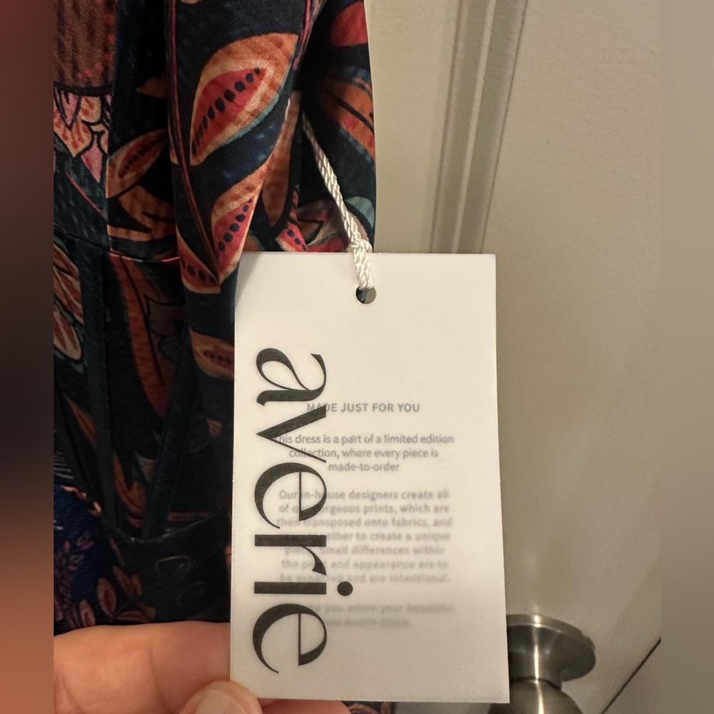 Aerie Navy and Pink Asymmetrical Dress - Picture 10 of 11